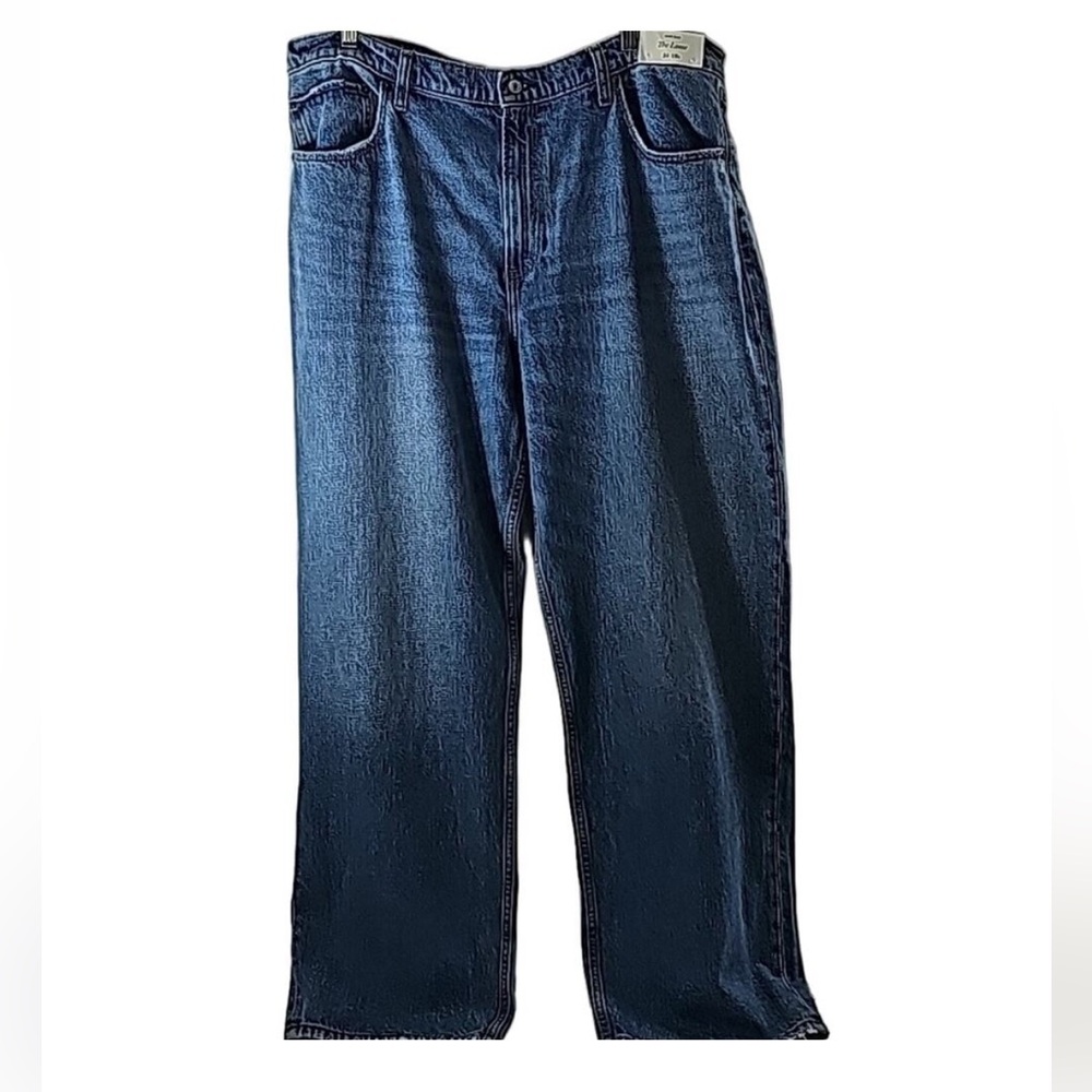 NWT Abercrombie & Fitch Womens Sz 34 / 18 The Loose High Rise Straight Leg Jeans